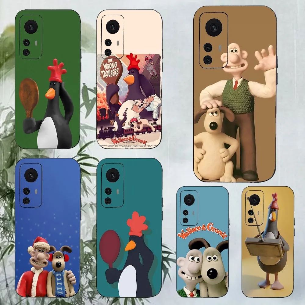 W-WallaceS Cute G-Gromit Phone Case For Xiaomi 11 Redmi Note 11 5G 8T 9A 9 10T Note8Pro Note9 12SUltra Black Case