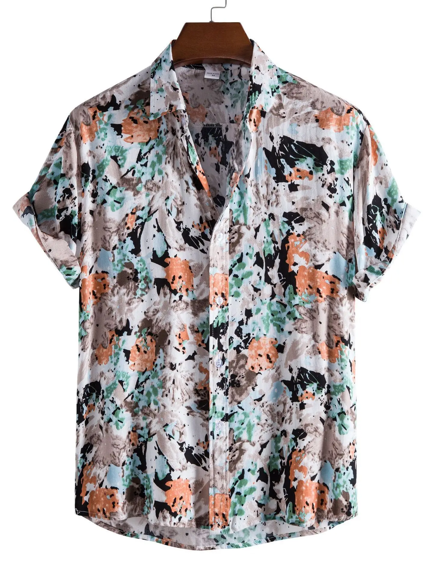 

Летний повседневный ort Sve с принтом irt, свободный крой, большие размеры, мужской модный тонкий материал, удобный дышащий молодежный сле