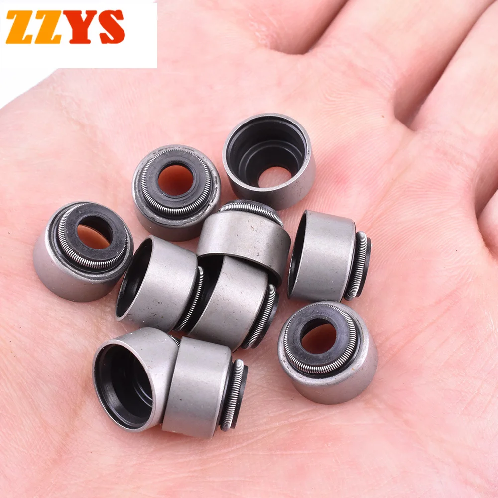 

500pc 6mm Motor 1 Cylinder Intake Exhaust Valve Stem Oil Seal For Yamaha XT225 Serow TT225 TTR225 TW225E TW225 XT TT TTR TW 225