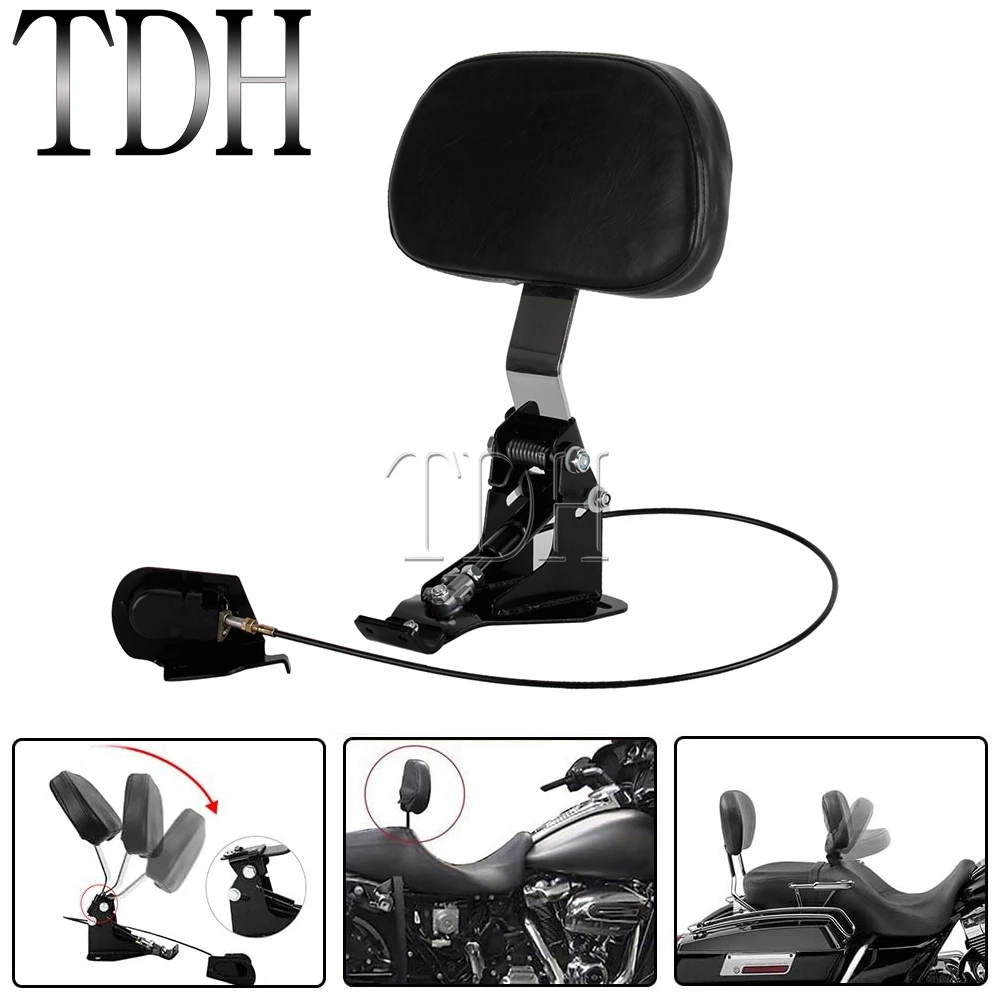 

For Harley Touring Road Glide Ultra Limited Street Glide Special FLTRX FLTRXS FLTRXSE 09-19 Motorcycle Driver Rider Backrest kit