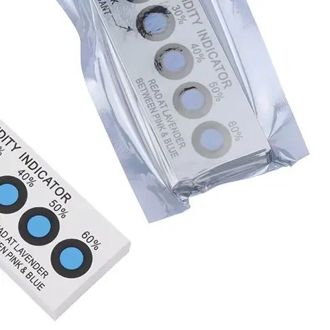 Kartu Indikator Kelembapan Untuk Menguji Kelembapan Dalam Wadah Tertutup 10%-60% Kartu Uji Kertas Biru Kartu Kelembapan Enam-titik