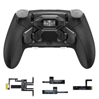 eXtremeRate para ps5 Edge Controller BEYOND Kit de paletas traseras, accesorio de 4 botones traseros extraíbles, pantalla OLED - Negro