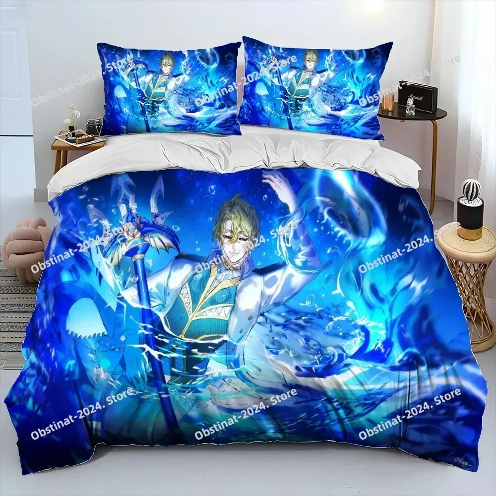 3d Print  Anime Record of Ragnarok Bedding Set Printed With Pillowcase Bed Duvet Cover Soft Single Double Queen Super King Size