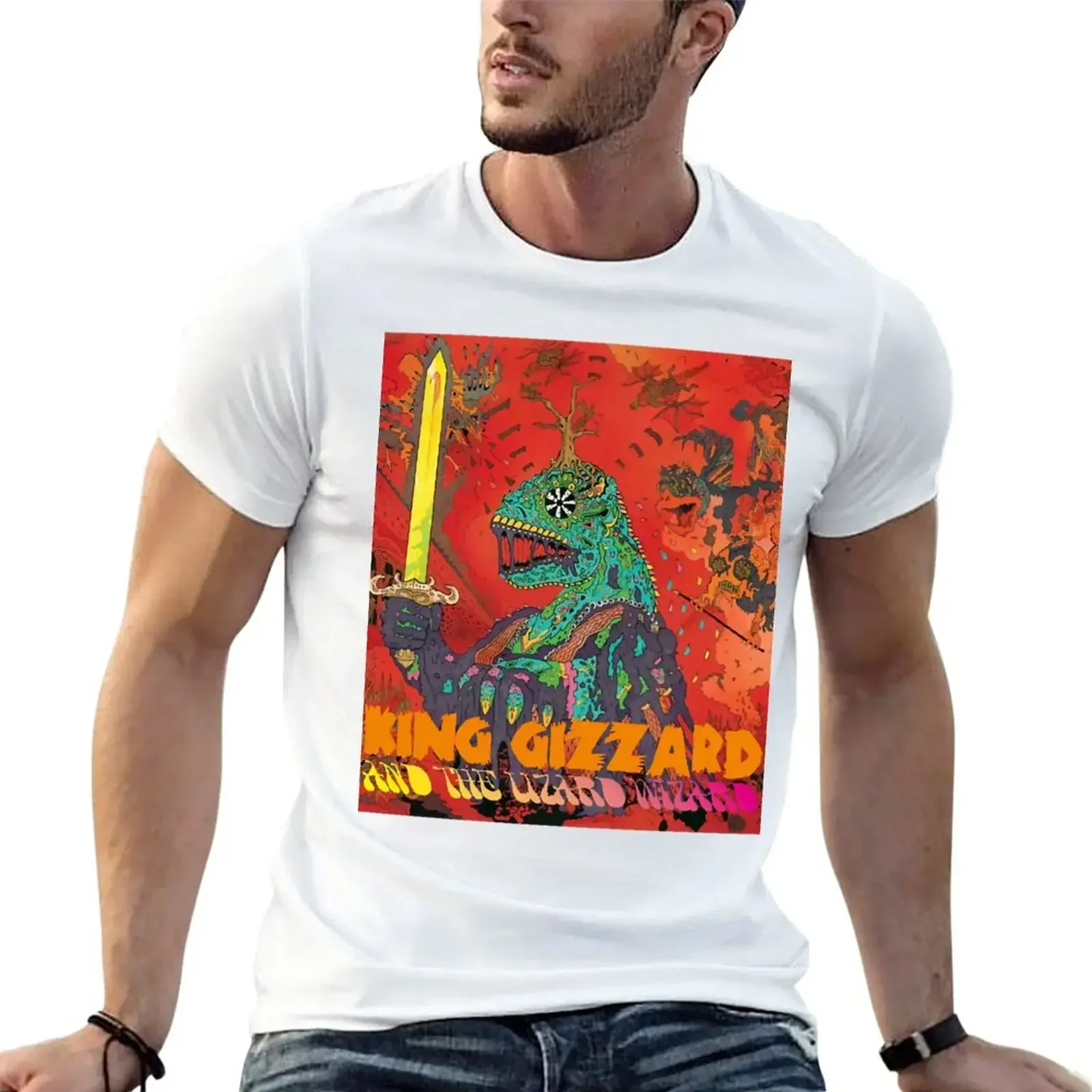 korean fashion Short sleeve tee men Discover The Truth About Lizard King Gizzard Loves Music And Gift For Birthday T-Shirt 2024