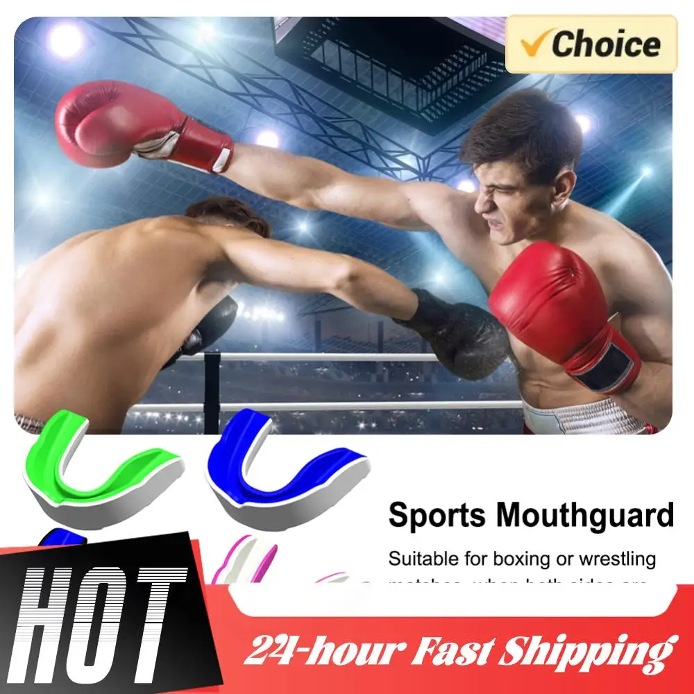 

4Pcs Boxing Mouth Guard Tooth Protector Brace Boxing Tooth Protector Tooth Guard Sports Brace for Football Wrestling Hockey