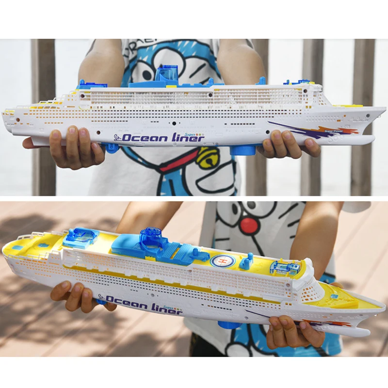 Cruise Ship Toy Ocean Liner Cruise Ship Boat Electric Ship Toy With Flashing Light And Sound Fun Nautical Decorations Boat Toy