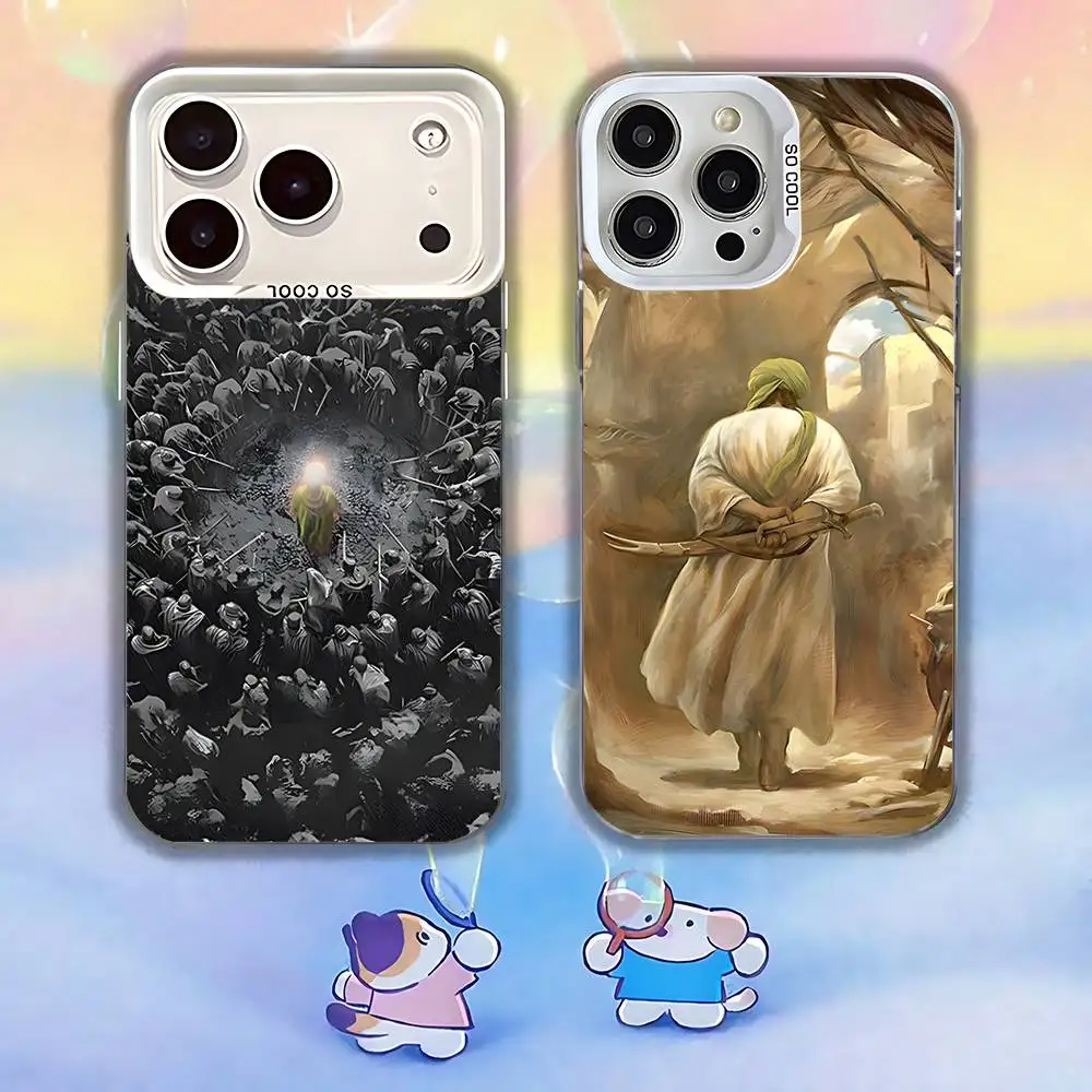 

Imam Hussain Shia Ali Phone Case For iPhone 17,16,13,12,X,11,15,14,Pro,Max,Plus,SE4,Air,Mini White IMD HD Matte