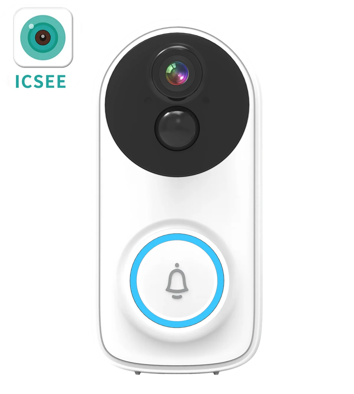 2MP 1080P  iCsee APP  Low Power Comsunption Wireless WIFI Doorbell Video Door Phone Peephole Viewer Visual Door Entry Camera