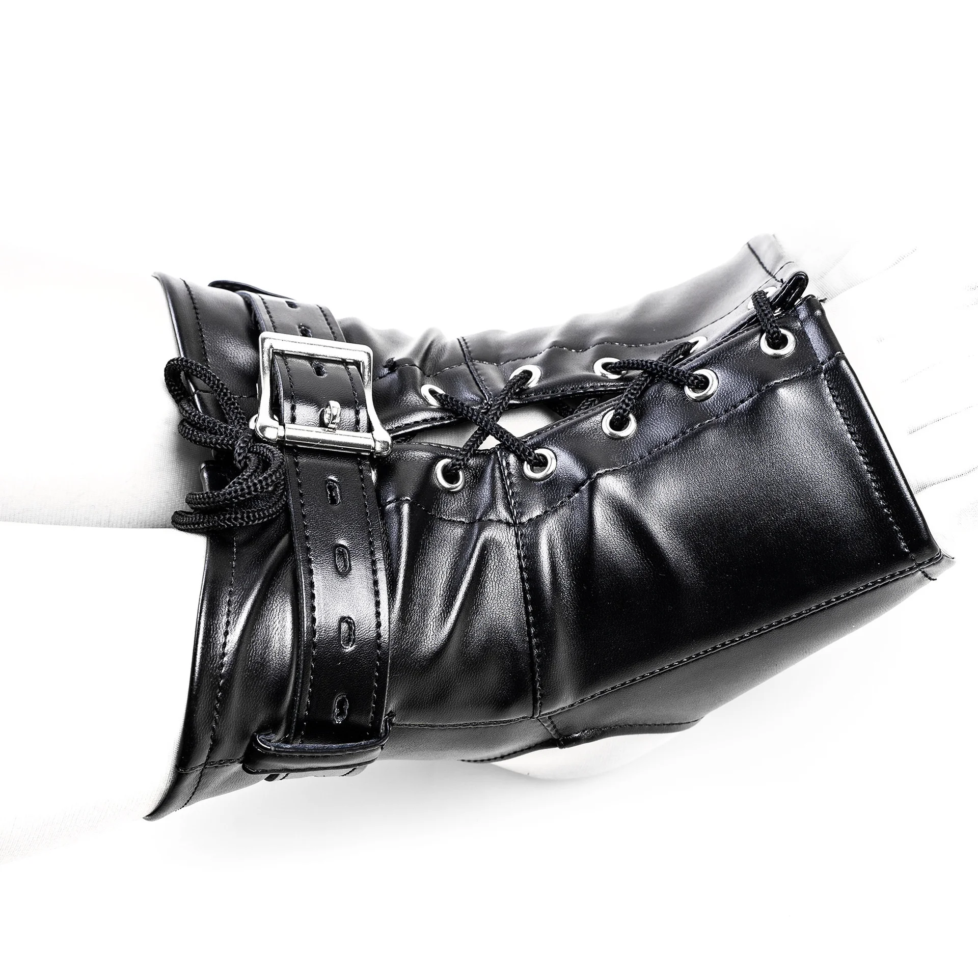 صنم Bdsm عبودية الجنس لعب مجموعات من قفازات عبودية جلدية قابلة للتعديل للأزواج Bdsm القيود الرقيق يمزح المنتجات