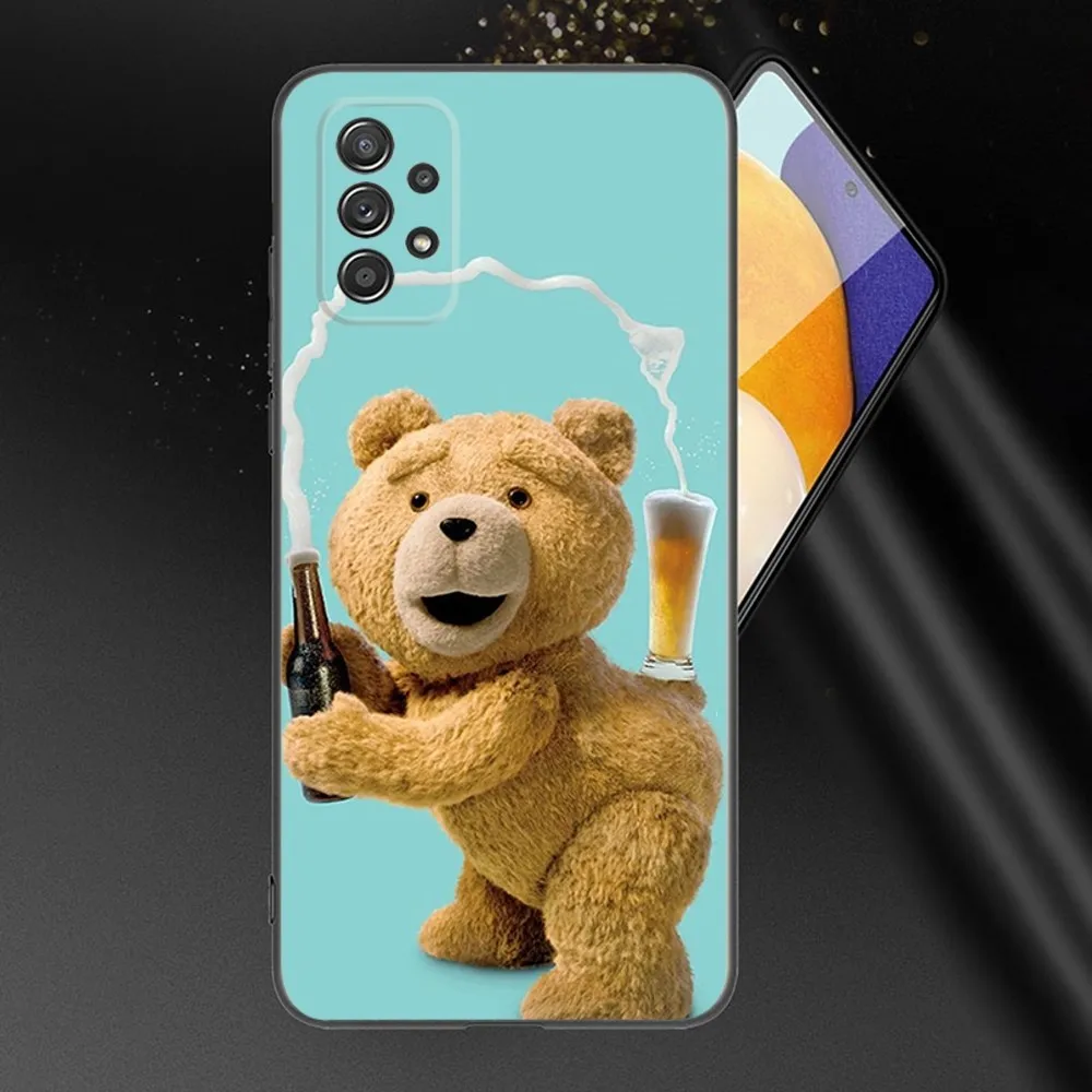 Movie T-Ted B-Bear Phone Case For Samsung Galaxy A13,A21s,A22,A31,A32,A52,A53,A71,A80,A91 Soft Black Phone Cover