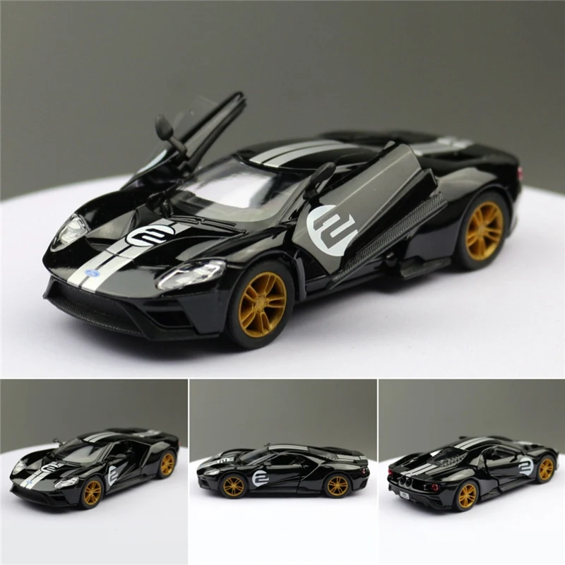 1:38 2017 Ford GT Alloy Track Sports Car Model Diecasts Metal Toy Racing Car Vehicles Model Simulation Collection Childrens Gift