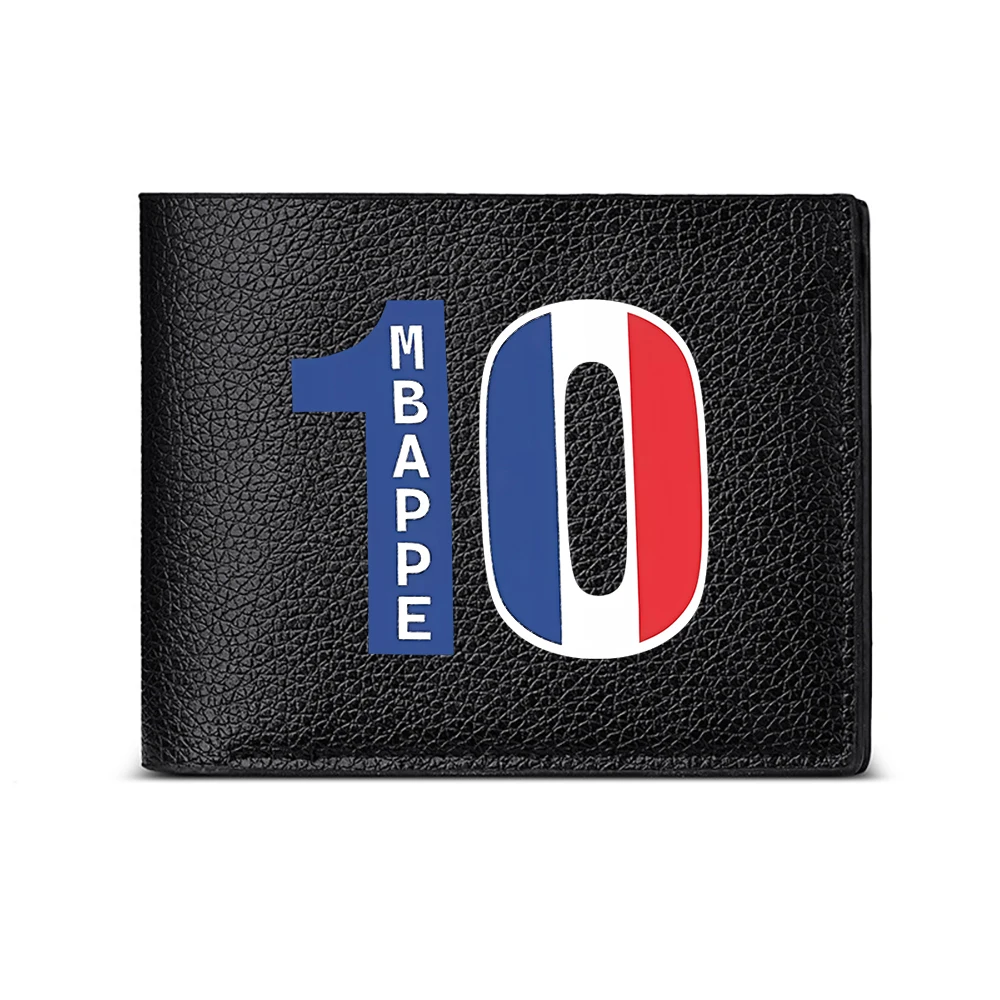 Mbppe Number Ten France Flag Design Men Wallet Card Holder Casual Business Fashion Print Style