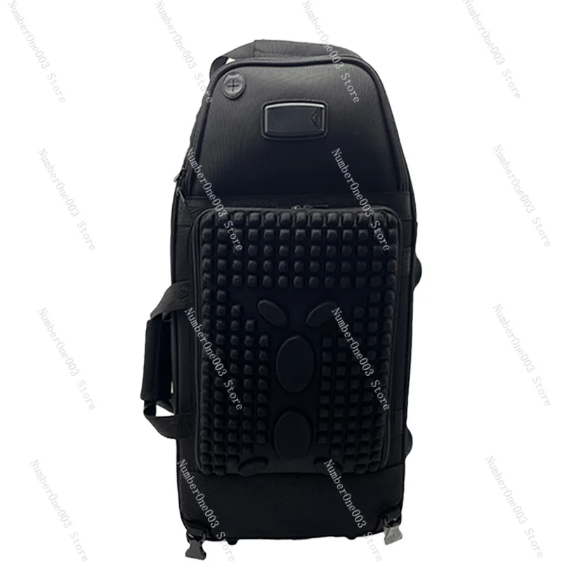 

Gebason Large Tube Backpack High-End Double Shoulder Thickened Waterproof Backpack Hard Shell Travel Instrument Bag