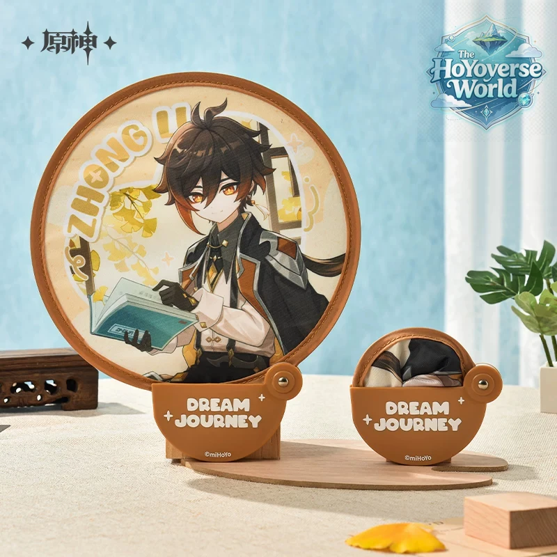 [Original] Genshin Impact Dream Journey Zhongli Ornament Metal Badge Acrylic Stand Storage Box Anime Cosplay Pendant Xmas Gifts