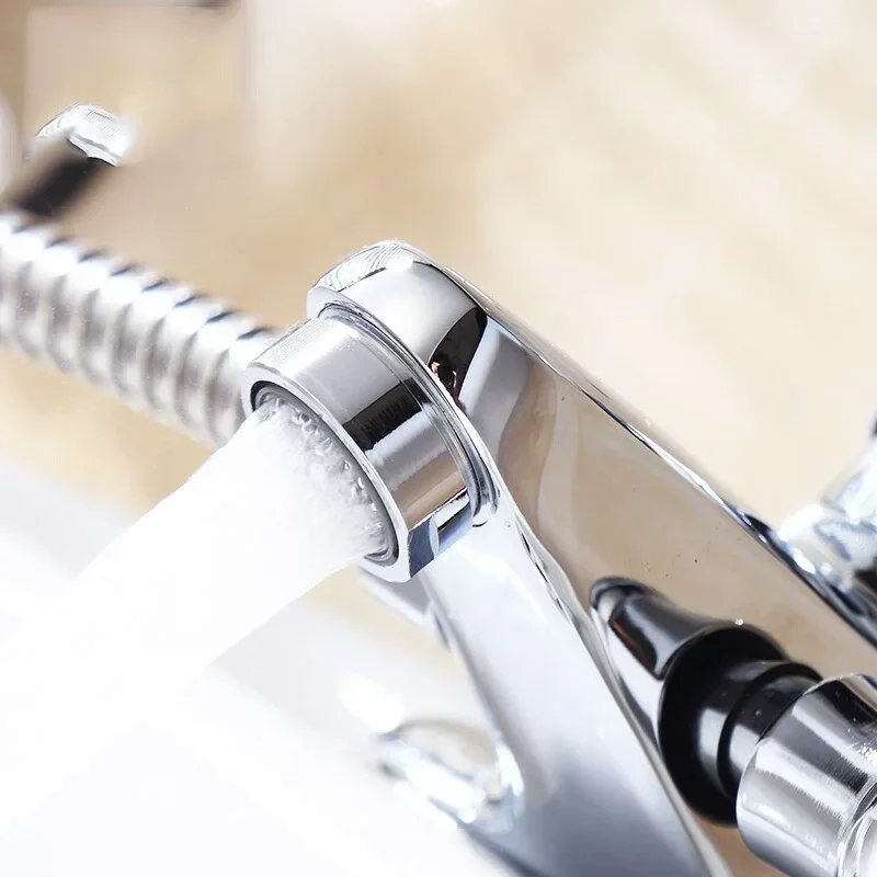 فتحة جانبية 2-way صمام سيراميك نحاسي أساسي خلاط صنبور حوض ساخن وبارد متعدد الأغراض صنبور حوض دش صنبور #5