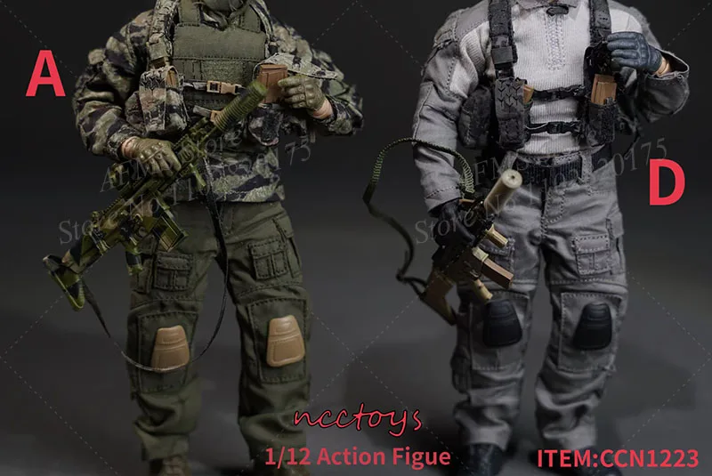 1/12 مقياس سترة مضادة للرصاص الذخيرة الناقل العسكرية التكتيكية معدات القتال ملحق صالح 6 بوصة عمل الشكل الجندي #2