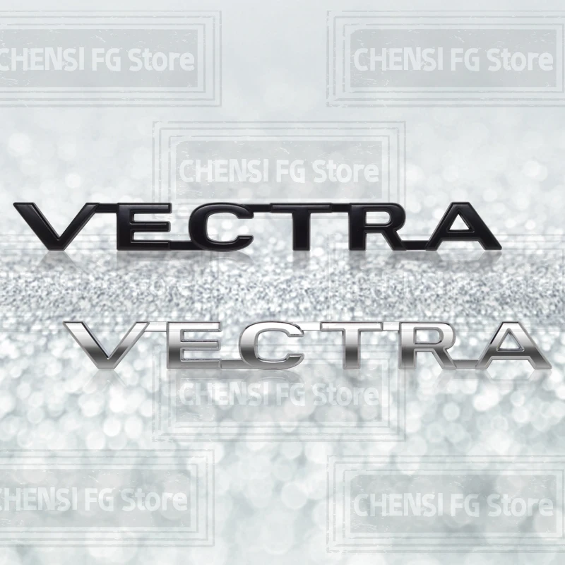 3D Metal Alloy For Opel Vauxhall Vectra Badge Car Rear Trunk Emblem Sticker Logo Silver Black Car Accessories Decal Styling