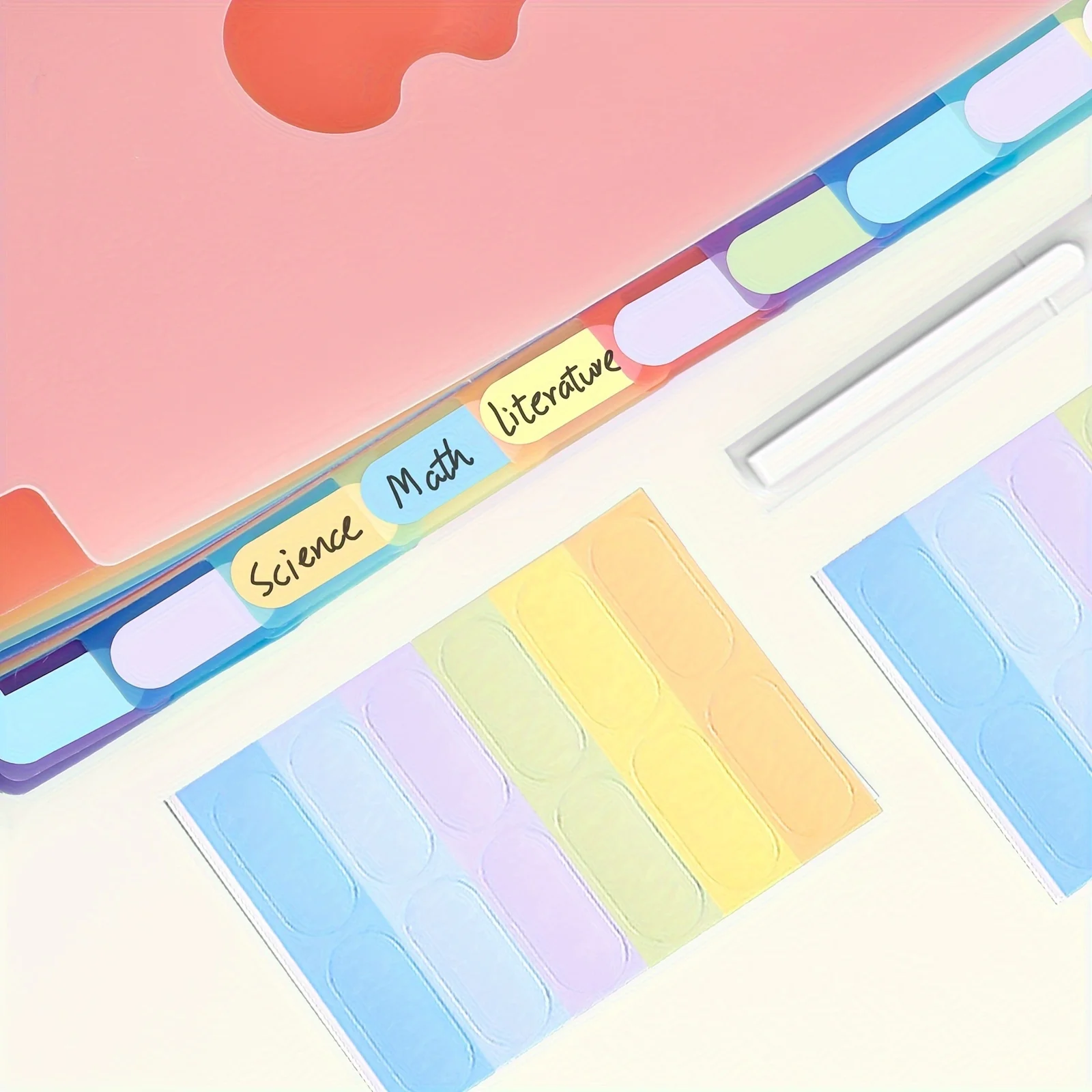 1 قطعة، 25 طبقة، مجلد A4 شفاف قابل للتوسيع بسعة كبيرة، حقيبة الأكورديون بألوان قوس قزح، يمكن أن يحمل 2000 ورقة، حقيبة تخزين للطلاب #6