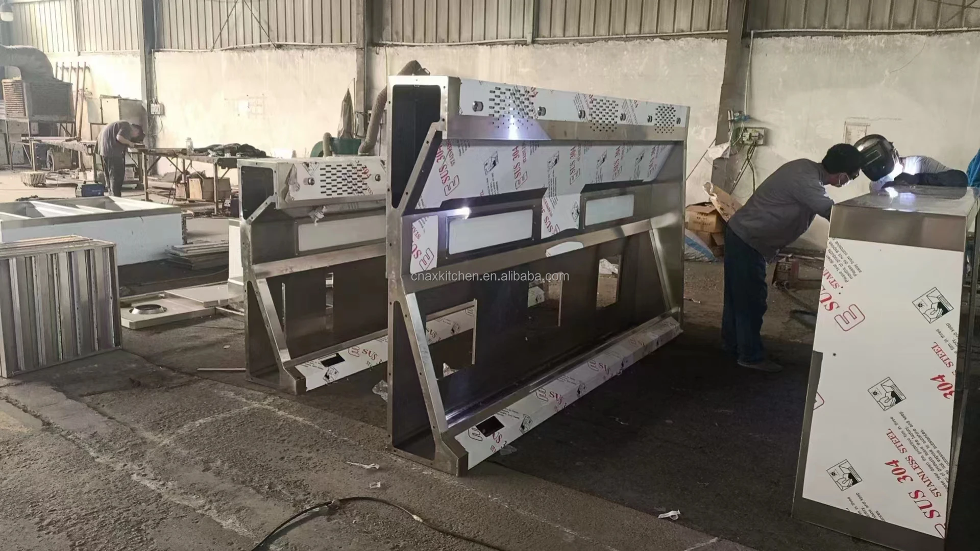 ステンレス製カスタムまたは標準サイド壁掛けレンジフードキッチン