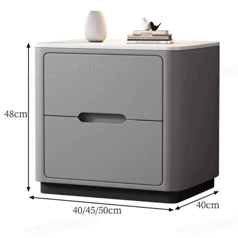 

Storage Modern Simple Nordic Minimalist Nightstand Italian Bedside Table Luxury Trendy Mesitas De Noche Bedroom Furniture