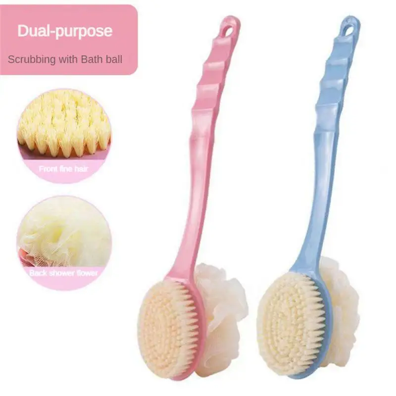 Back Scrubbing Bath Brush Bath No Harm To Skin Household Products Back Brushing Tool Double-sided Comfortable Grip Bath Brush