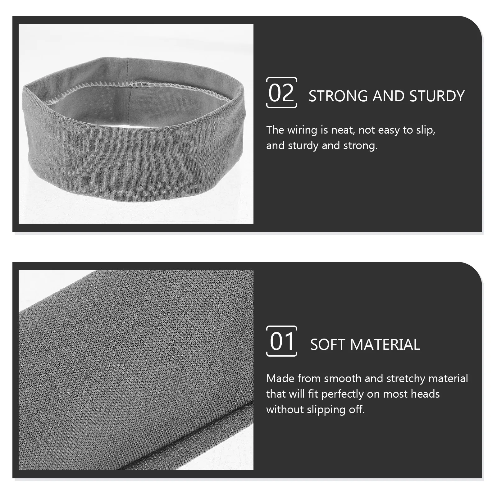 

6Pcs Stretchy Headbands for Women Sports Headband Breathable Sweat Wicking Running Yoga Workout Headband Fitness Hair Accessory