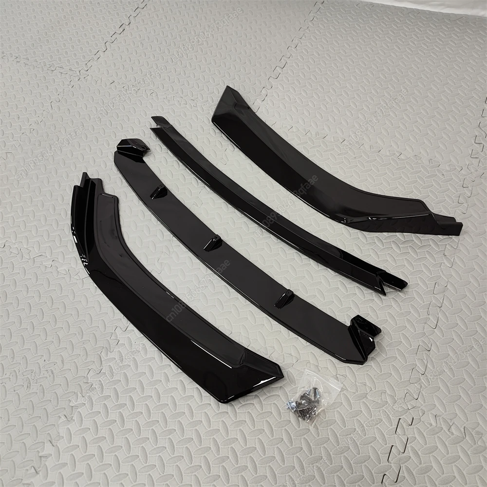 4Pcs For Seat Cupra Leon VZ TSI Sportstourer VZ 2024-2025 Front Bumper Diffuser Chin Lip Spoiler Splitter Bodykits Tuning Black