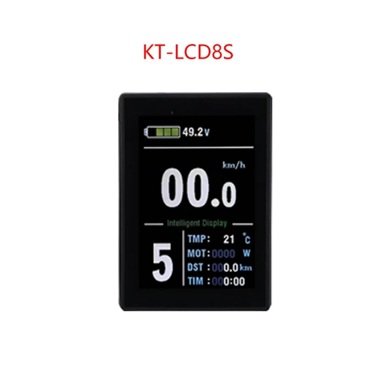 Дисплей для электровелосипеда KT LCD8S, цветной USB дисплей для электровелосипеда, универсальная вилка