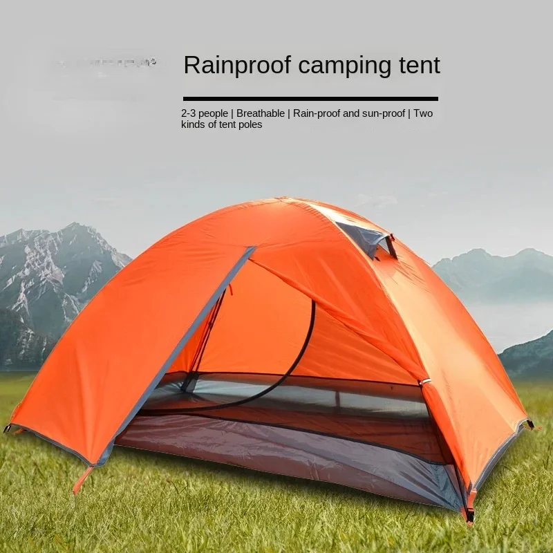 

Multi-person Portable Double-decker Desert Outdoor Rain and Sun Protection Camping Tent for Overnight Hiking