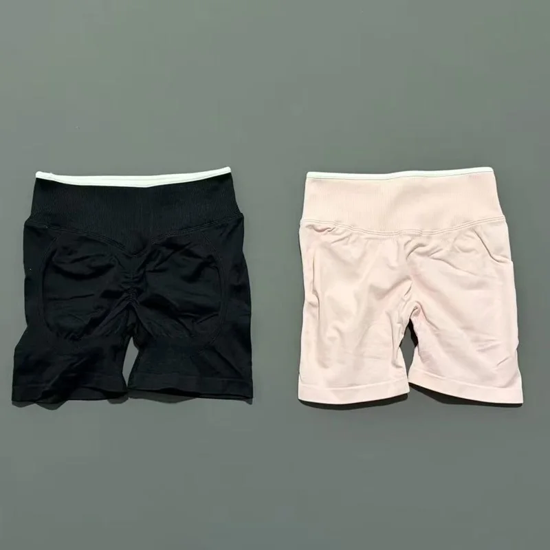 HISTELLO Ignite Sculpt Scrunch Shorts für Damen, Nahtlose Niedriggeschnittene Scrunch-Shorts mit Po-Lifting-Effekt, Sexy Gym Yoga Fitness Workout Biker-Shorts – Detail 8