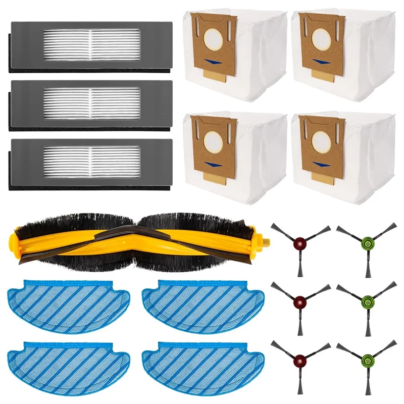 ABRG-Для ECOVACS DEEBOT OZMO T8 T8 AIVI T8 MAX N8 Pro N8 Pro+, робот-пылесос Yeedi Vac, основная боковая щетка, швабра с фильтром Hepa