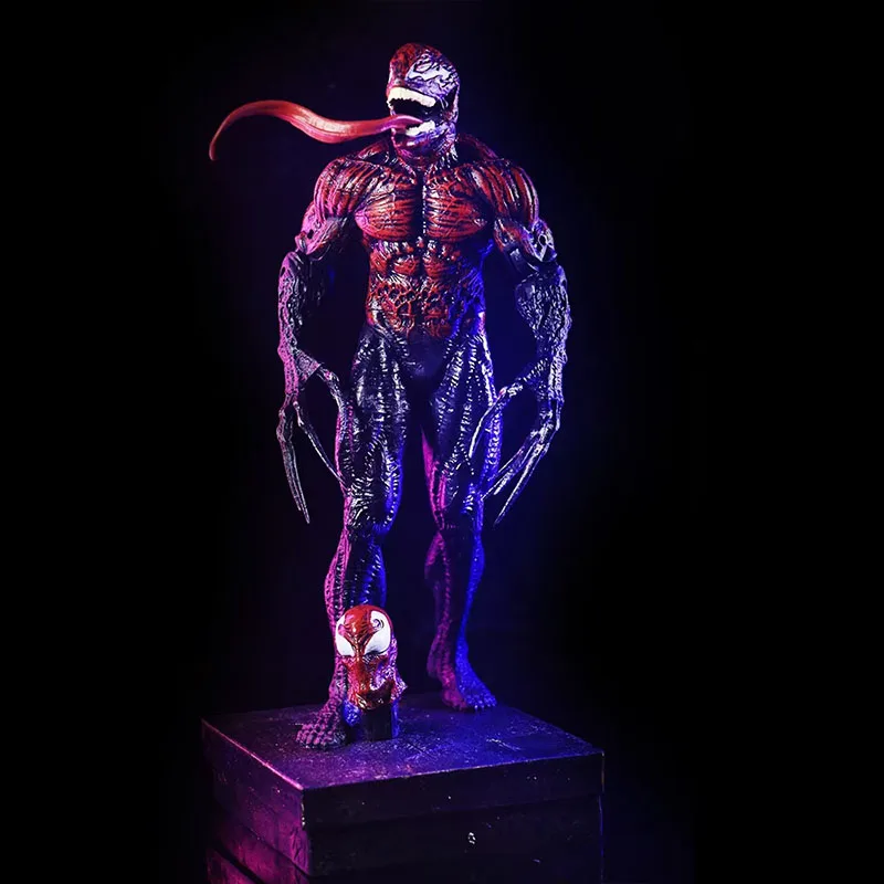 Venom 25cm Spider-Man Marvel Figure intergrowth Toxin Double-End Model Anime Peripheral Doll Collection Decoration Desk Toy Gift