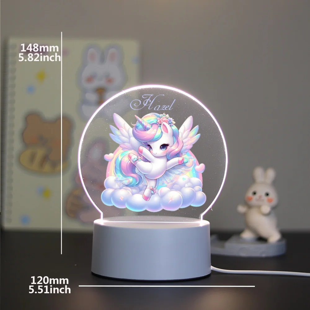 1 customized art design night light unicorn Bedroom bedside ambient light Sending my best friend and girlfriend