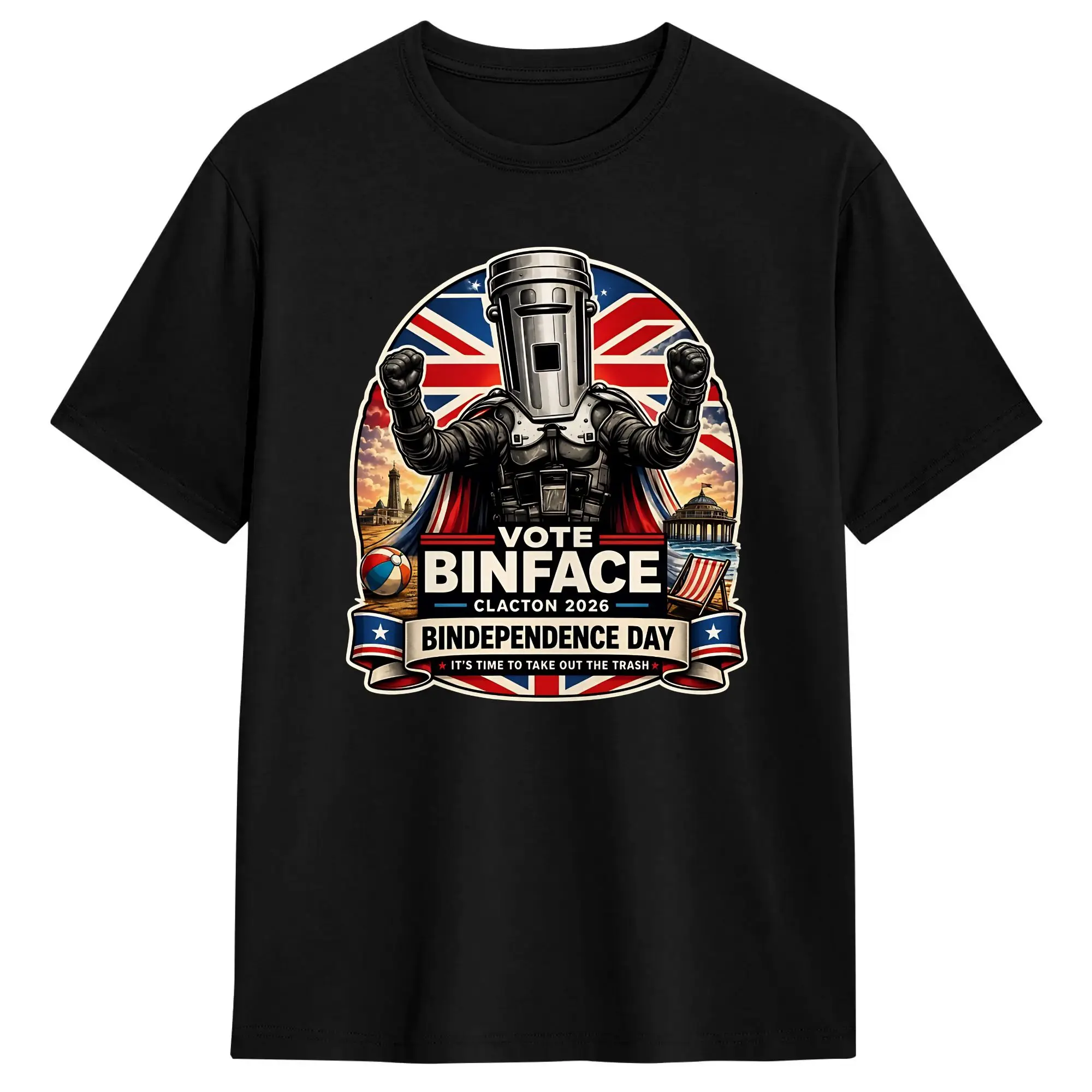 VOTE BINFACE, Vote Count Binface T Shirt Summer  Vintage T Shirts Cotton Harajuku Tshirt For Men Casual Tops