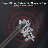 Magnetic Screwdriver Bit Set, 18Pcs Magnetic Bits, Steel Screwdriver Bit for Power Screwdriver Impact Drill