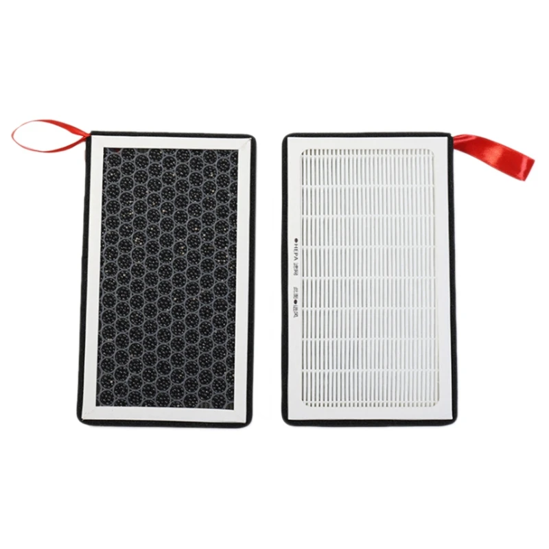 2 Pc Conditioning Inlet Filter External Filter Elements Auto Parts Activated Carbon for Model 3/Y 2021 Air Filters