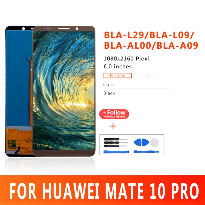 

6,0 дюймовый ЖК-дисплей для Huawei Mate 10 Pro BLA-L29 BLA-L09 Lcd дисплей с сенсорным экраном дигитайзер для Huawei Mate 10 Pro LCD