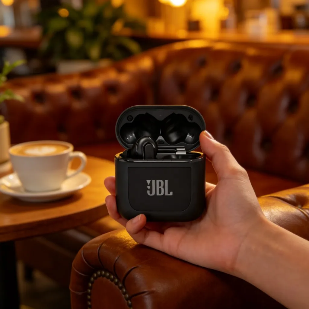 JBL TOUR PRO2 TWS Bluetooth Noise Cancelling Headphones, Smart Display & Waterproof, Ideal for Business & Music