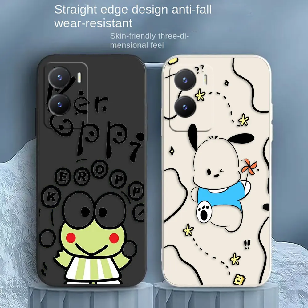 

Pochacco Kero Kero Keroppi Phone Case For VIVO Z1 Y20 Y21 Y22S Y31 Y55 Y35 Y51 Y51S Y53S Y72 Y75 Y76 Y77 Y81 Y85 Y93 Case Funda