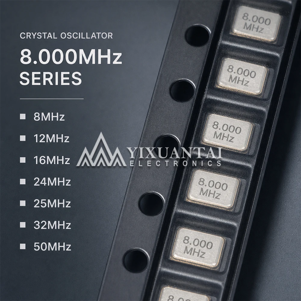 10Pcs/Lot SMD 3225 Passive Quartz Crystal Resonator Oscillator 8MHz 12MHz 16MHz 24MHz 25MHz 32MHz 50MHz Electronic Component