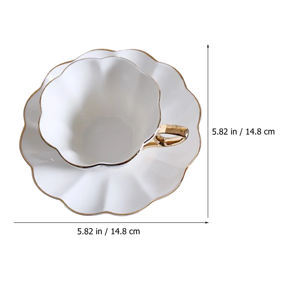 

1 комплект, керамическая кофейная чашка, блюдце, винтажная кружка для молока в европейском стиле, легкая чашка для воды для домашней кофейни, ежедневного использования