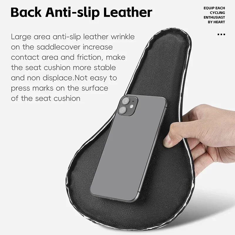 

Удобный чехол на сиденье велосипеда, противоскользящий чехол из искусственной кожи, высокоэластичная губка с эффектом памяти + мягкий гель, чехол на седло для шоссейного велосипеда MTB