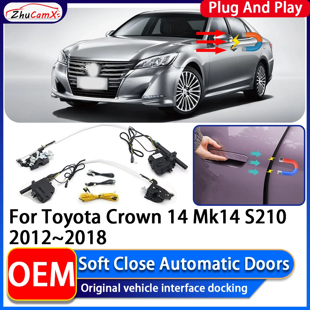 

ZhuCamX OEM Electric Suction Power Soft Close Car Door Automatic Door Closing System For Toyota Crown 14 Mk14 S210 2012~2018