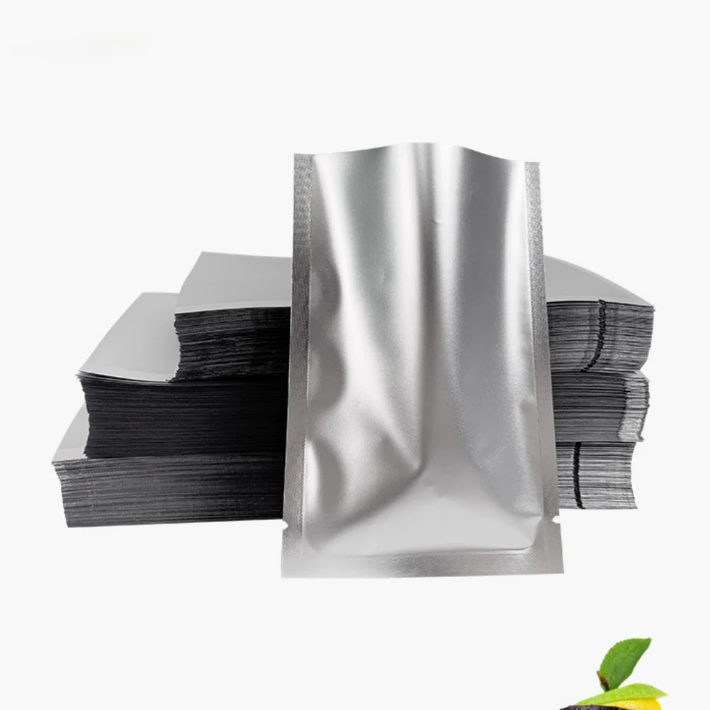 

100 Pcs Aluminum Foil Bags Food Storage Heat Vacuum Sealable Anti Tear Packaging Bag Fruit Powder Dried Snacks