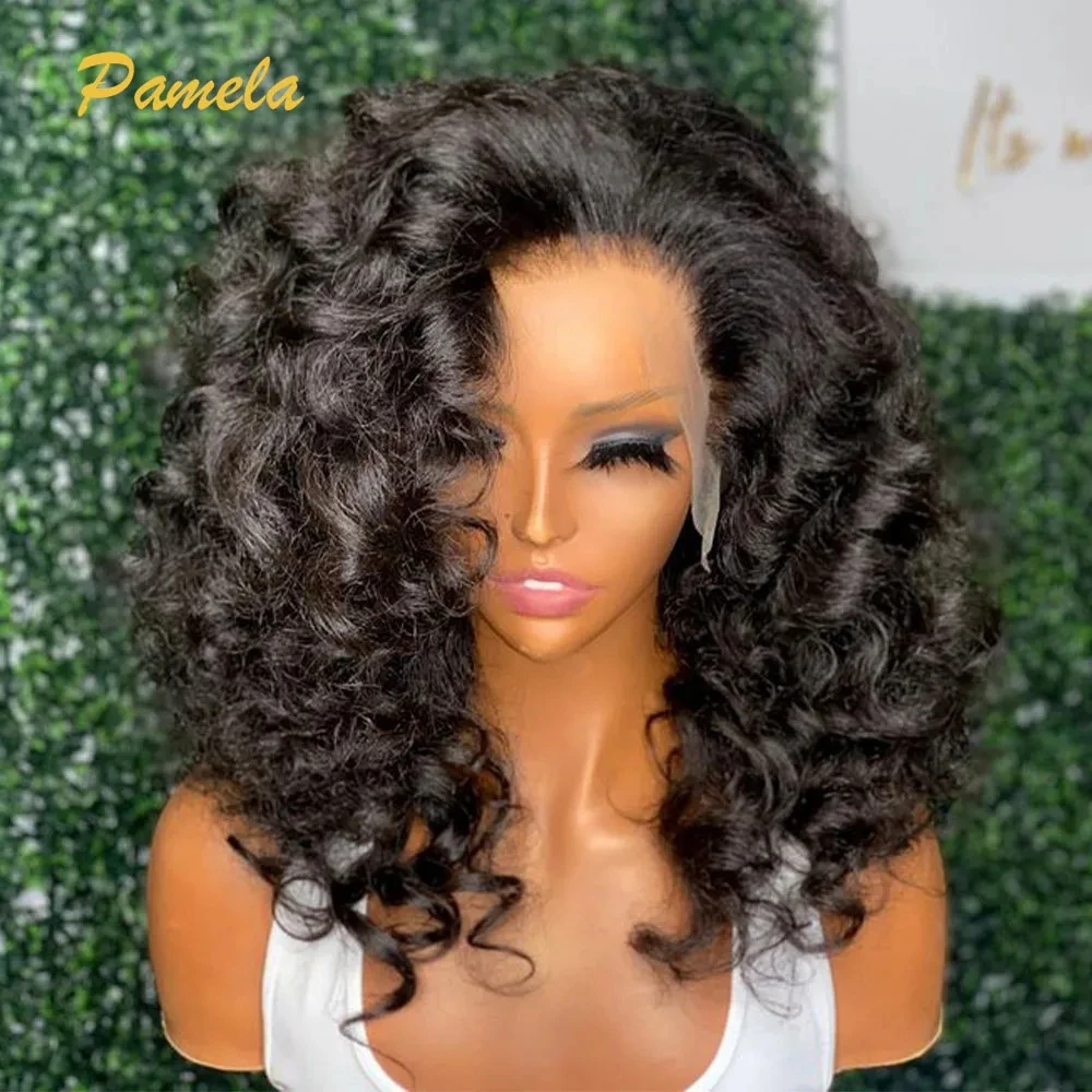 

Super Double Drawn 250% Density Wear and Go Glueless Wig Loose Deep Wave 13x4 Lace Transparent Lace Frontal Human Hair Wigs