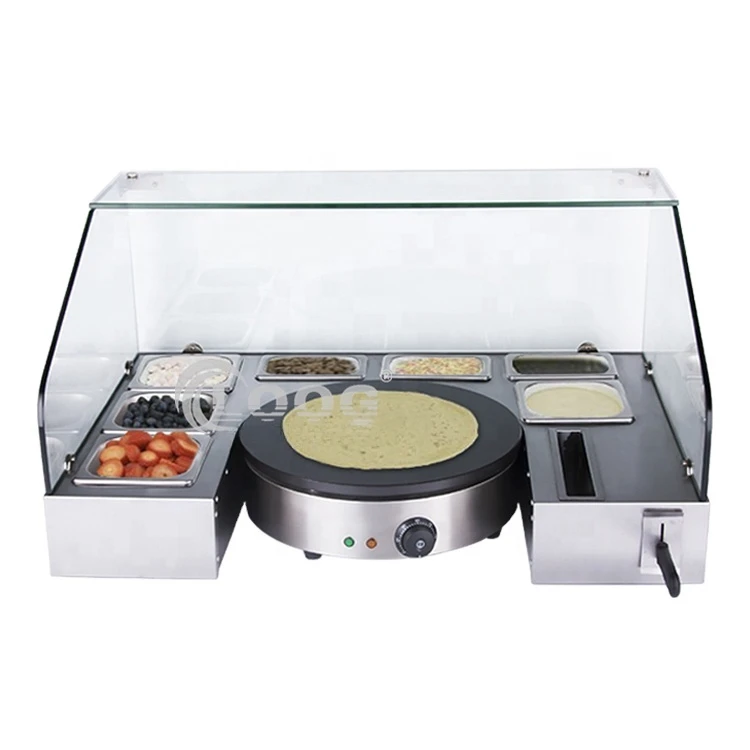 Commercial Hotel Use Kitchen Equipment Crepe Pancake Maker Crepe Service Station 220V Electric Crepe Maker