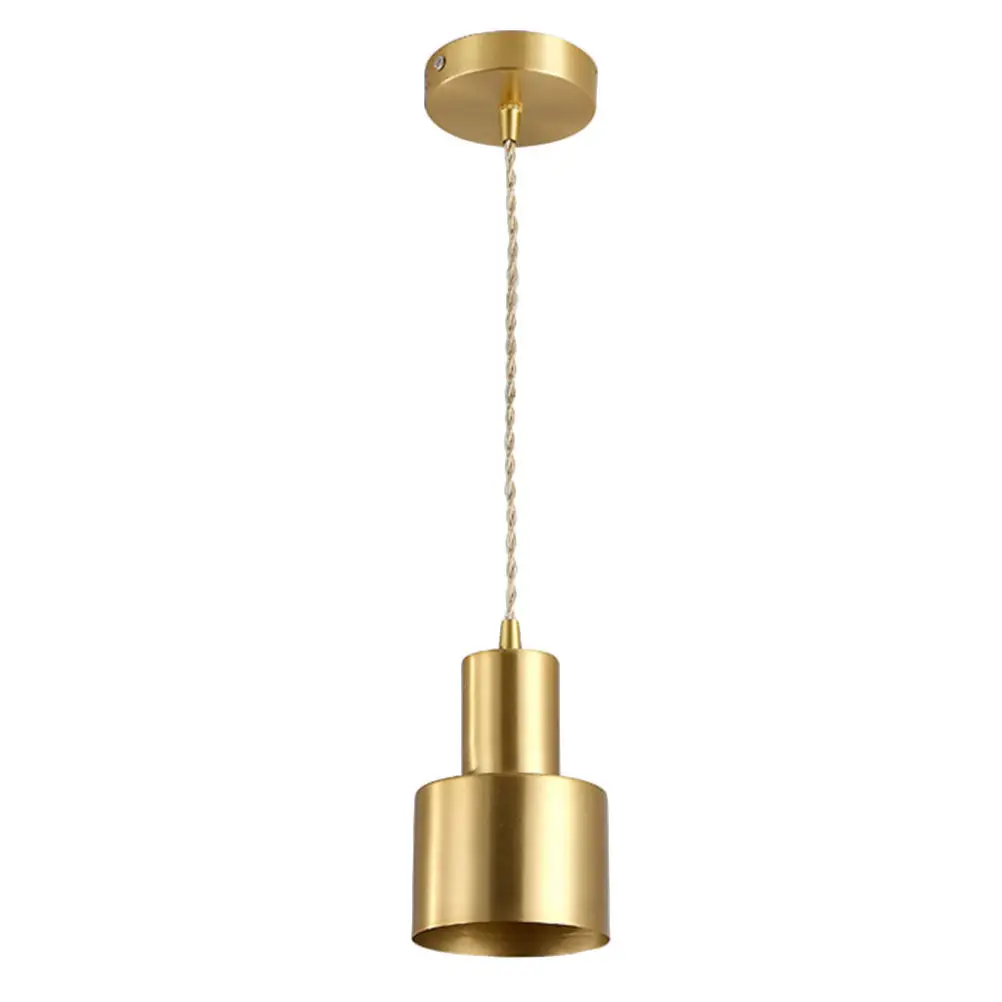 Nordic Single Head Pendant Lamp Iron Texture Simple Ceiling Light Easy Install Warm Atmosphere Creative Indoor Hanging Lamp