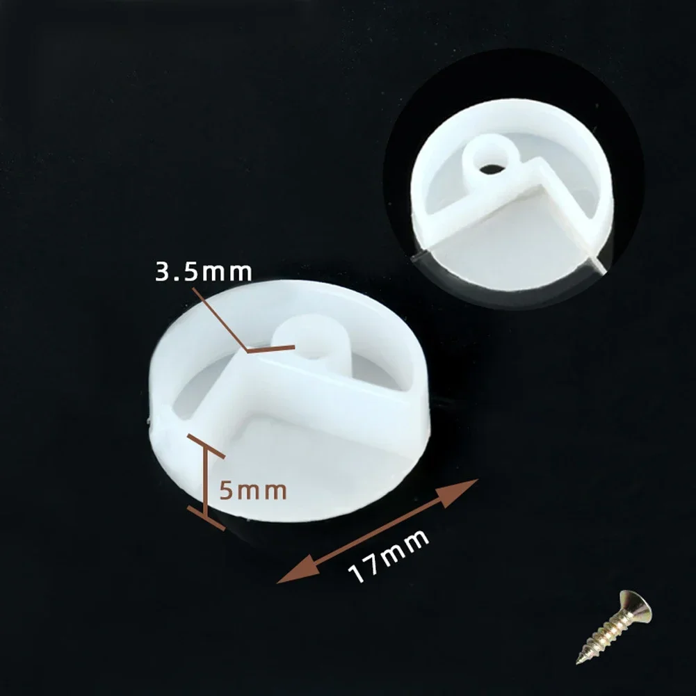 Mirror Fixing Clips Glass Retainer Kit Plastic W/ Screws Wall Hanging Wall Mounted Wall Mounting Wardrobe 20/50pcs