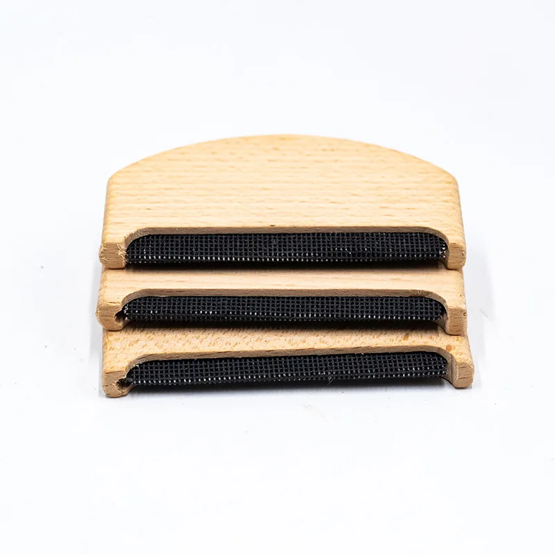 Depiladora de madera para suéter, afeitadora de ropa, removedores de pelusa de suéter, recortadora de pelusa de madera portátil Manual, afeitadora de Peine