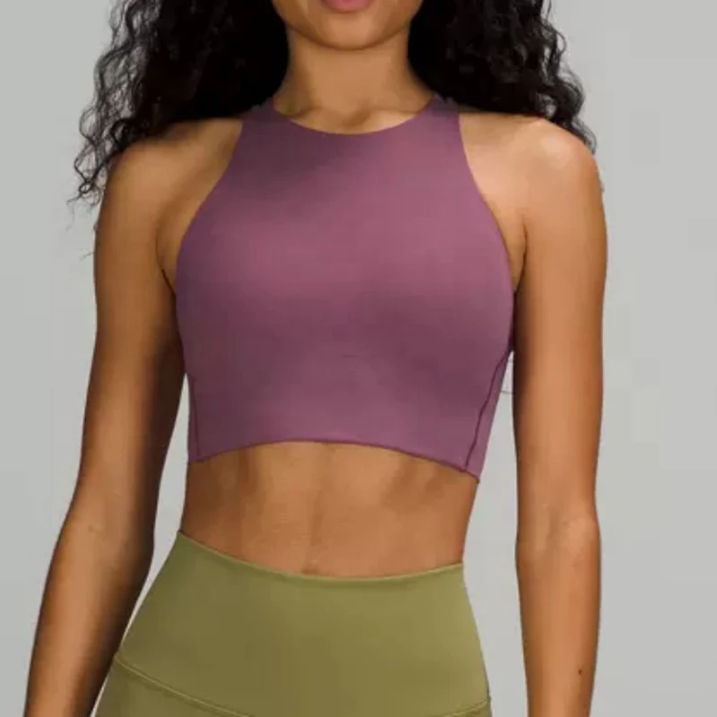 Women High Neck Comfort Padded Compression Lightweight Yoga Bra New Sexy Gym Sports Outdoor Running Yoga Bra